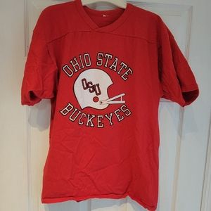 Ohio State Buckeyes Single Stitch Shirt USA Vintage 70s/80s Please Read Desc